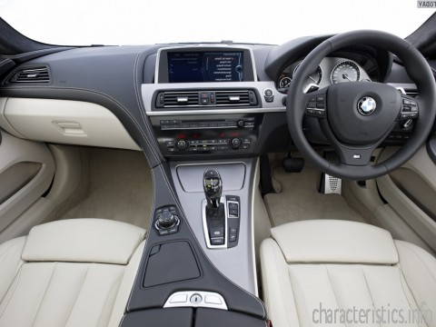 BMW 世代
 6er coupe (F12) 650i (407 Hp) 技術仕様
