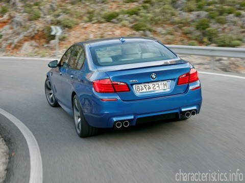 BMW Покоління
 M5 (F10) 4.4 V8 (560 Hp) Технічні характеристики
