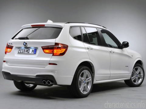 BMW Generazione
 X3 (F25) xDrive 30d (258 Hp) Caratteristiche tecniche

