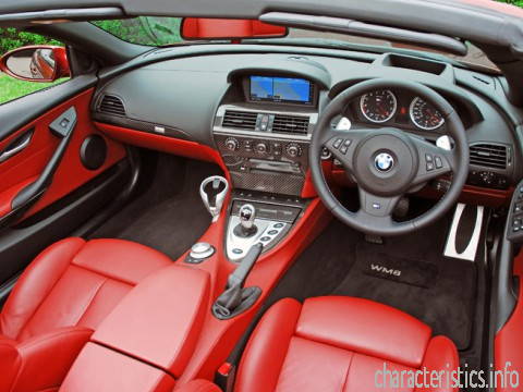 BMW Поколение
 M6 Cabrio (E63) 5.0 i V10 (507 Hp) Технические характеристики

