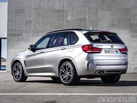 BMW Generace
 X5 M II (F85) 4.4 AT (575hp) 4WD Technické sharakteristiky
