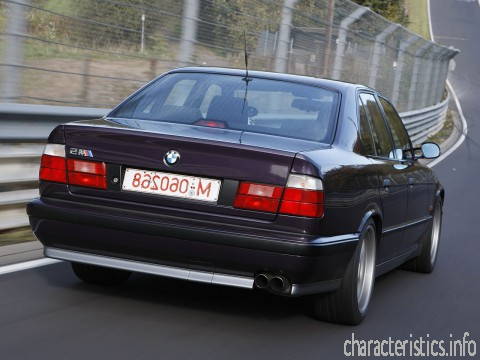 BMW Generace
 M5 (E34) 3.8 (340 Hp) Technické sharakteristiky
