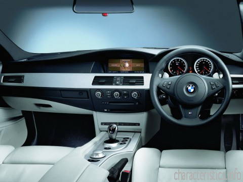 BMW Generace
 M5 Touring (E61) 5.0 i V10 (507 Hp) Technické sharakteristiky
